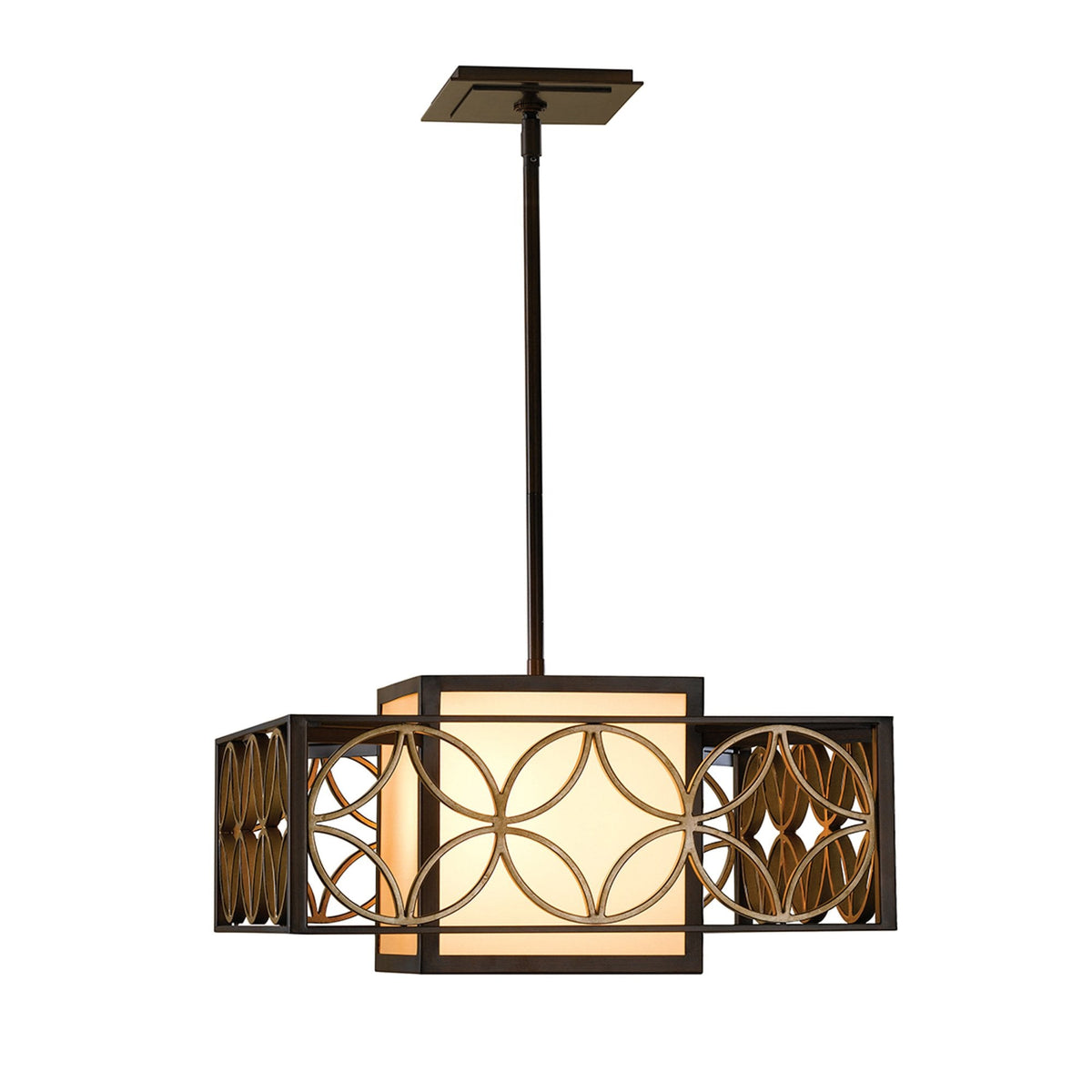 Remy Pendant Light in Bronze and Gold