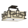 Lanza Semi-Flush Light in Oil Rubbed Bronze