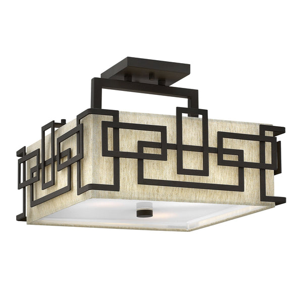 Lanza Semi-Flush Light in Oil Rubbed Bronze