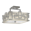 Lanza Semi Flush Mount in Antique Nickel