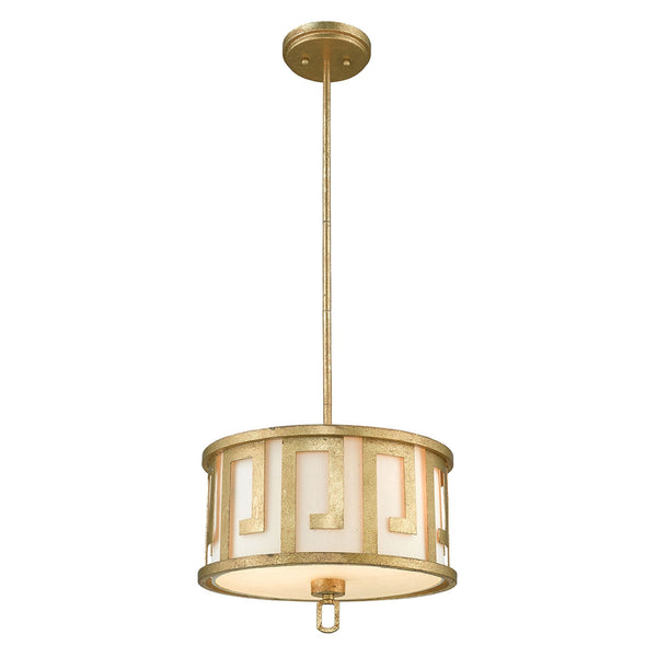 Lemuria Duo-Mount Medium Pendant in Distressed Gold