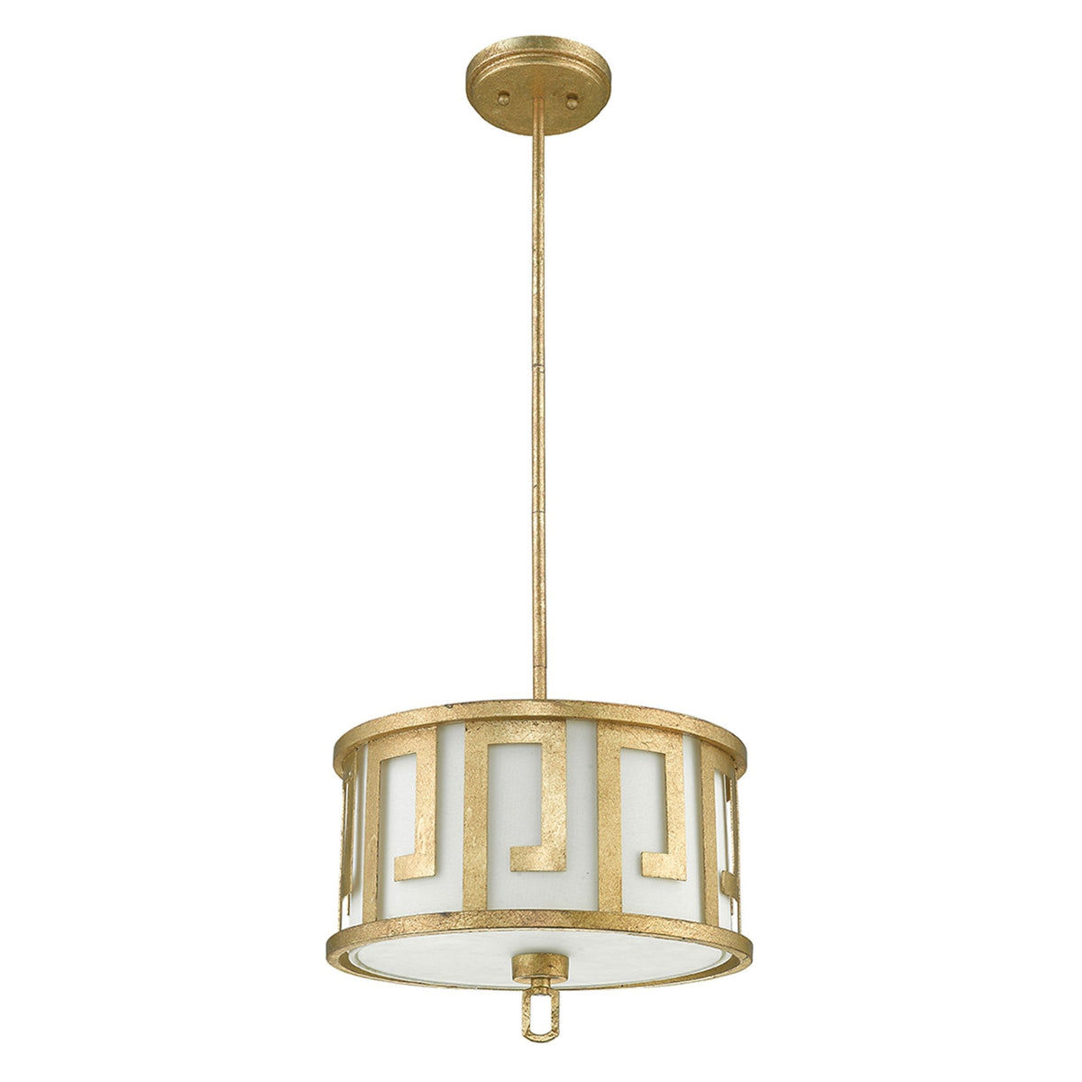 Lemuria Duo-Mount Medium Pendant in Distressed Gold