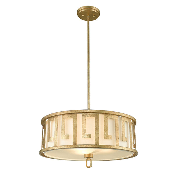 Lemuria Duo-Mount Large Pendant in Distressed Gold
