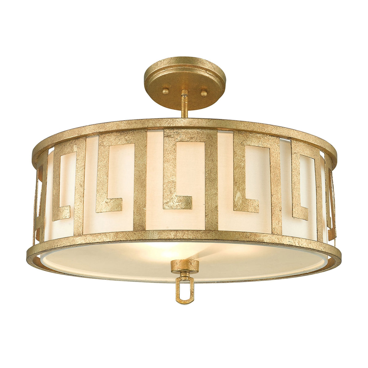Lemuria Duo-Mount Large Pendant in Distressed Gold