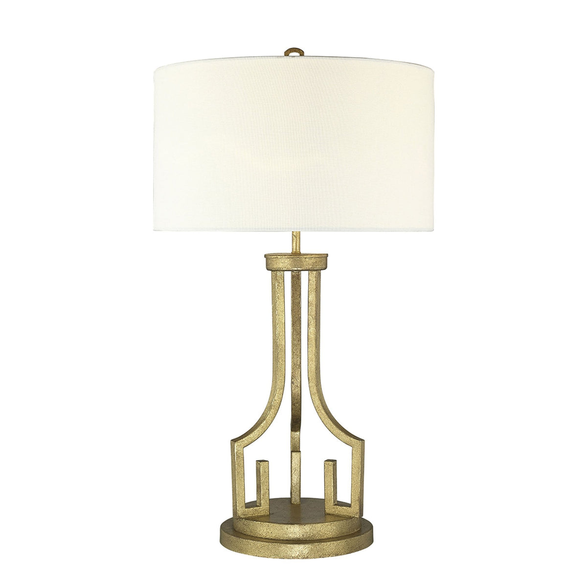 Lemuria Table Lamp in Distressed Gold