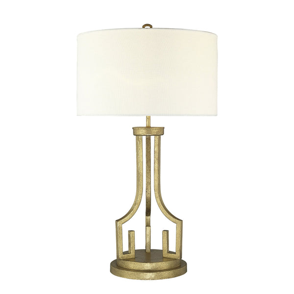 Lemuria Table Lamp in Distressed Gold