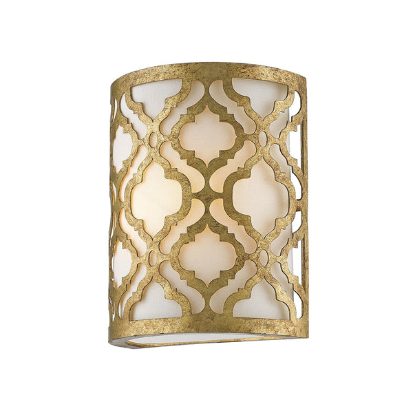 Arabella Single Wall Light in Distressed Gold