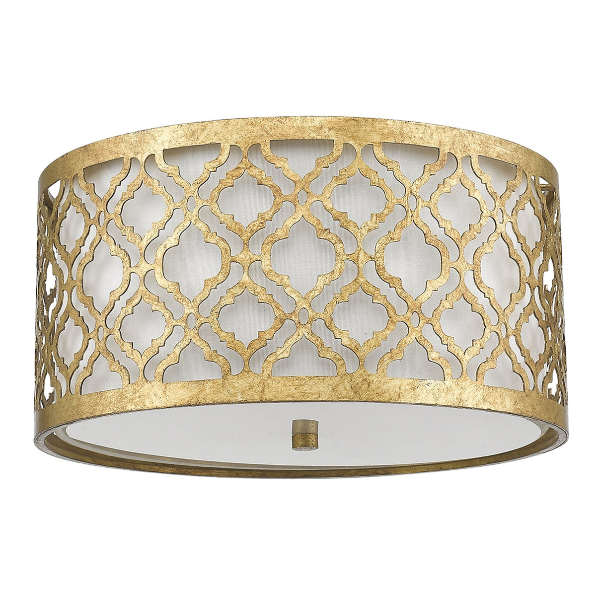 Arabella Flush Mount in Distressed Gold