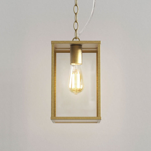 Homefield 240 Pendant in Natural Brass