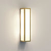Salerno IP44 Exterior Wall Light in Natural Brass