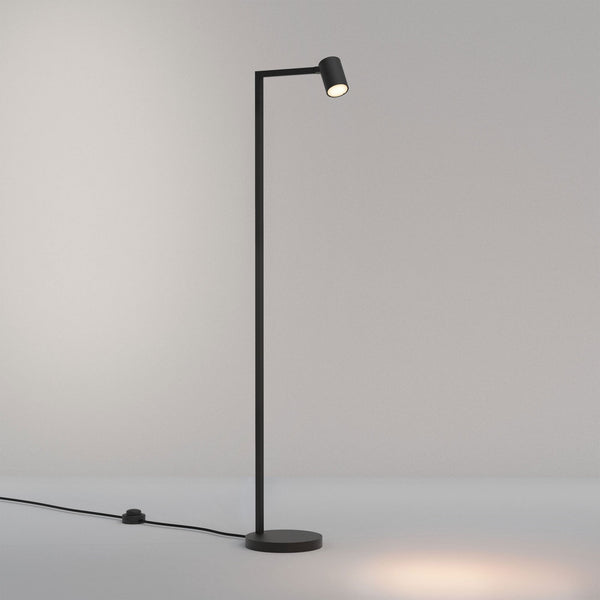Ascoli Floor Lamp Switched in Matt Black