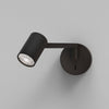 Ascoli Swing Arm Switched Spotlight Wall Light in Black