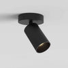 Can 50 Matt Black Single LED Spotlight