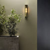 Harvard Exterior IP44 Wall Light in Natural Brass