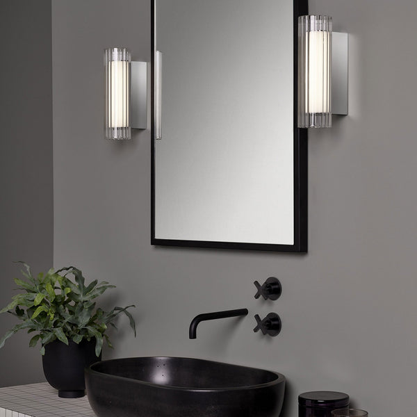 io 265 LED IP44 Wall Light in Polished Chrome