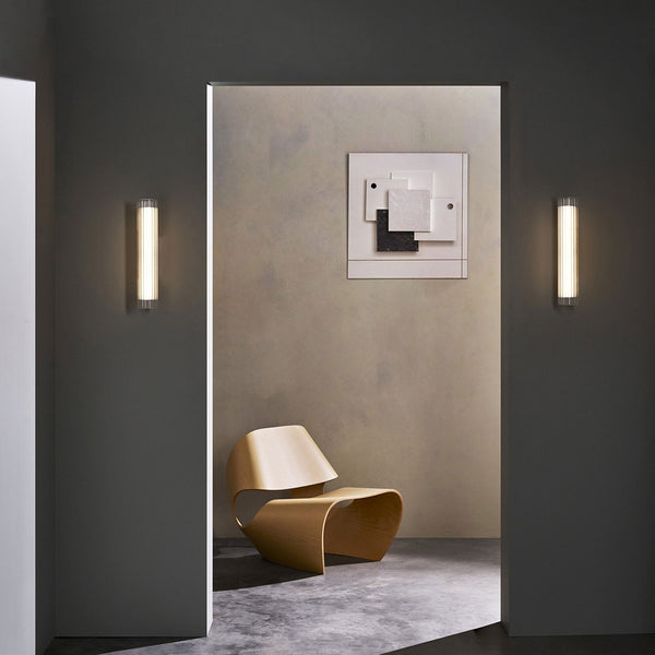 io 420 LED IP44 Wall Light in Matt Gold