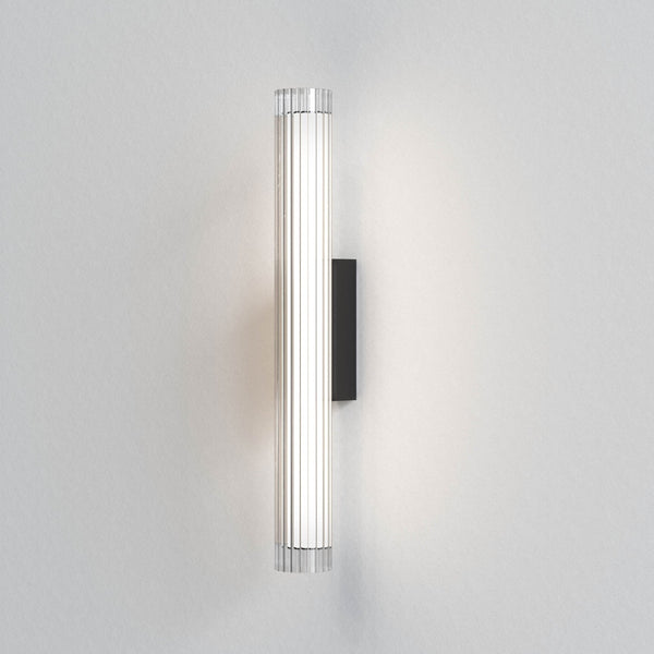 io 665 LED IP44 Wall Light in Matt Black