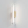 io 665 LED IP44 Wall Light in Matt Gold