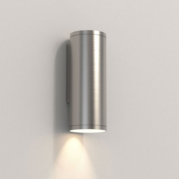 Ava 200 Coastal Single Wall Light in Brushed Stainless Steel