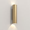 Ava 300 Twin Wall Light in Solid Brass