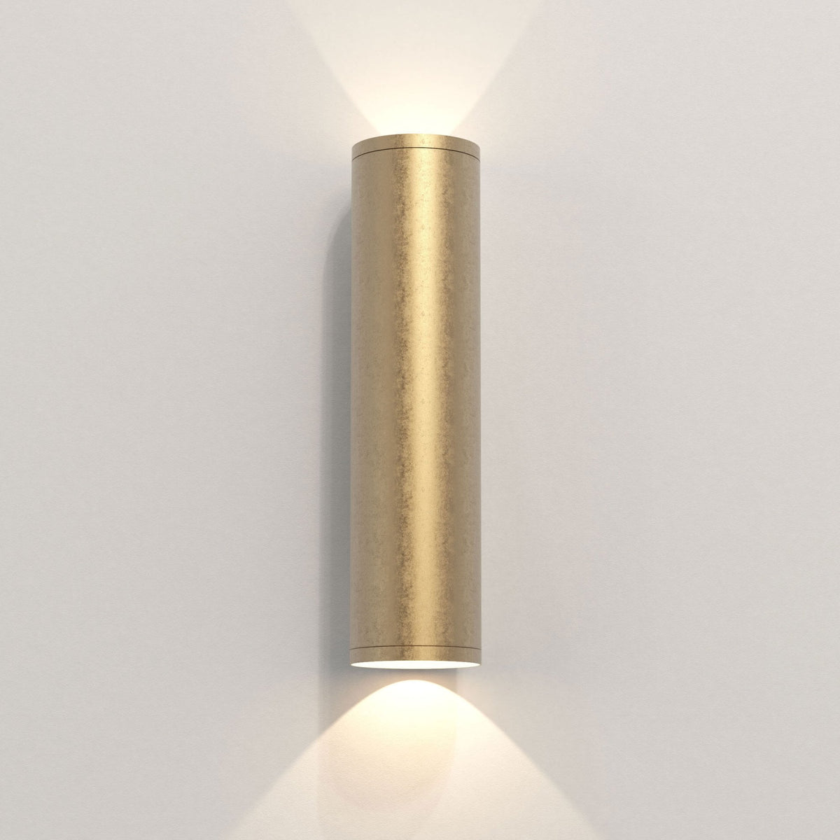 Ava 300 Twin Wall Light in Solid Brass