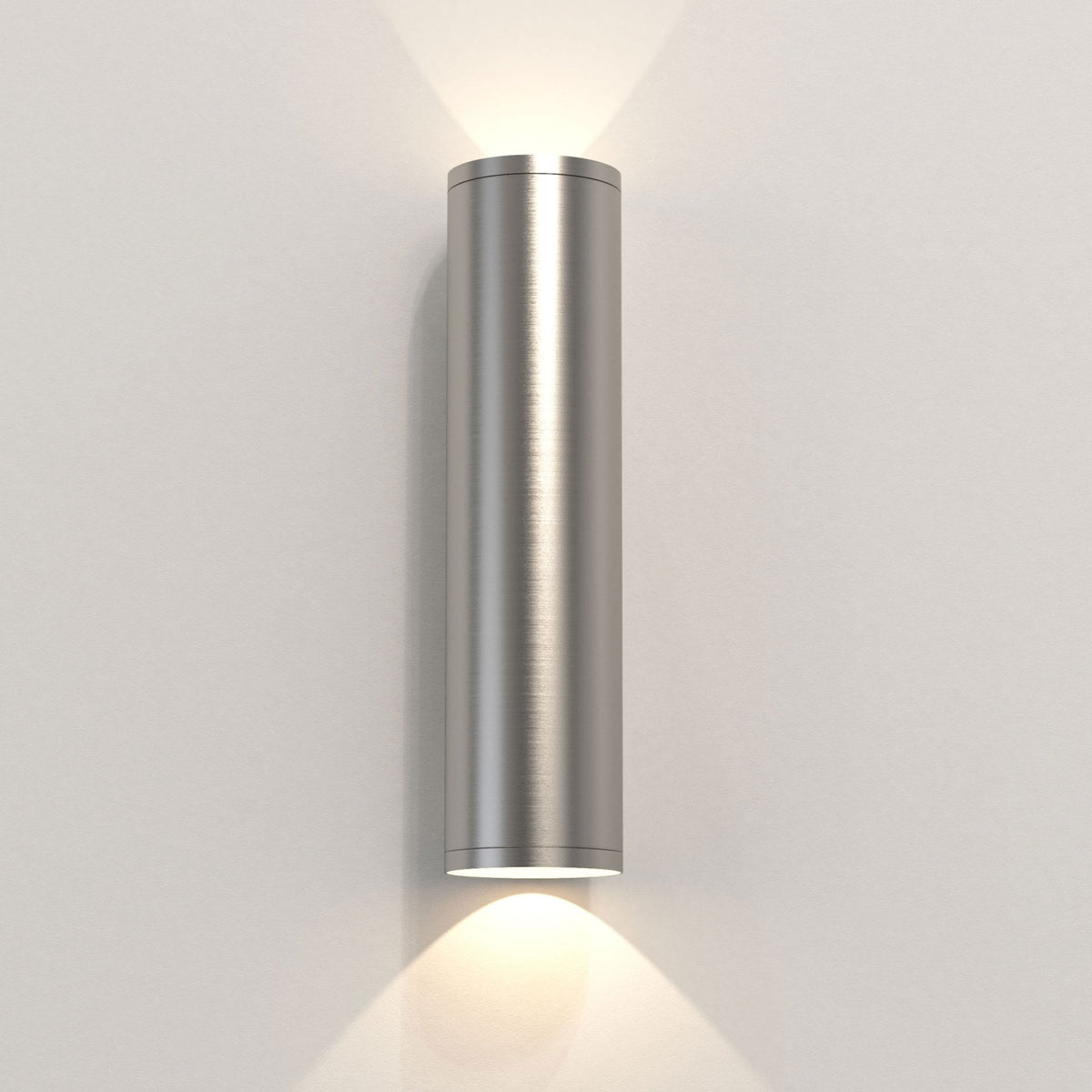 Ava 300 Coastal Twin Wall Light in Brushed Stainless Steel