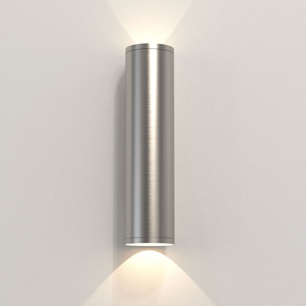 Ava 300 Coastal Twin Wall Light in Brushed Stainless Steel