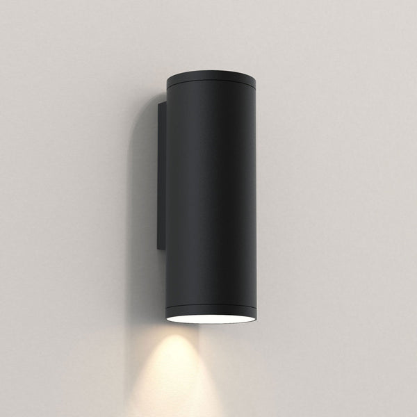 Ava 200 Single Wall Light in Textured Black