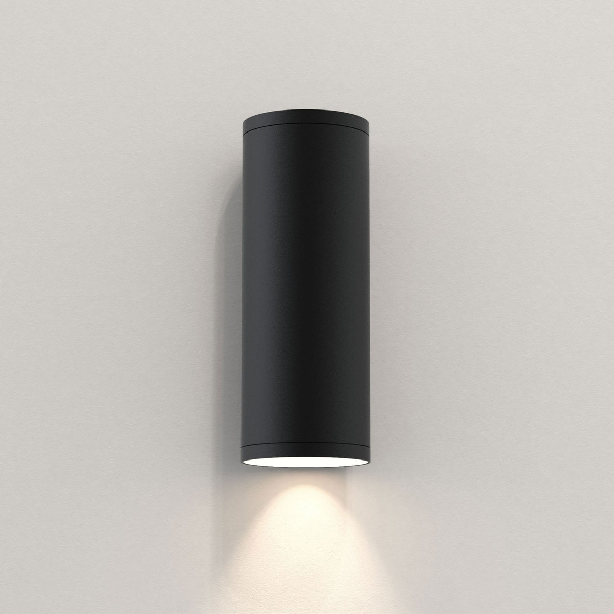 Ava 200 Single Wall Light in Textured Black