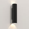 Ava 300 Twin Wall Light in Textured Black