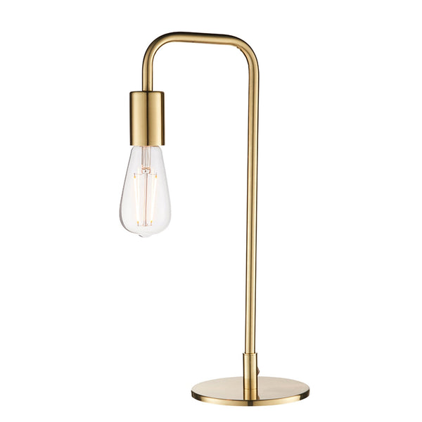 Rubens Table Lamp In Brushed Brass