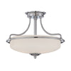 Griffin Three Light Semi-Flush Light in Polished Chrome