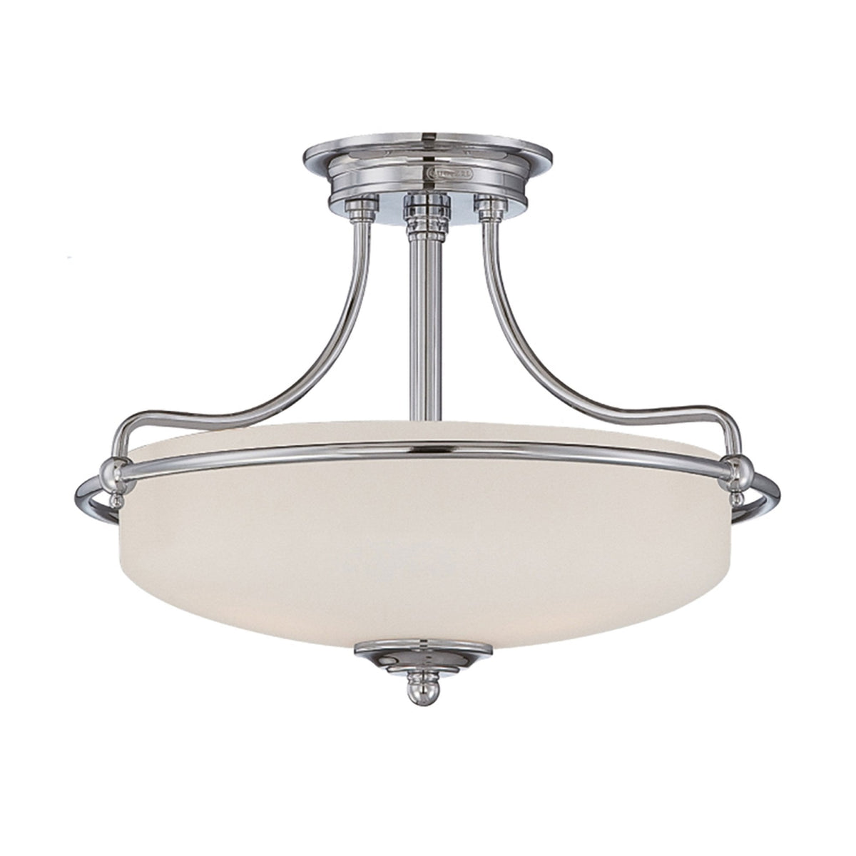 Griffin Three Light Semi-Flush Light in Polished Chrome