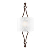 Tilling Single Light Wall Light in Weathered Iron