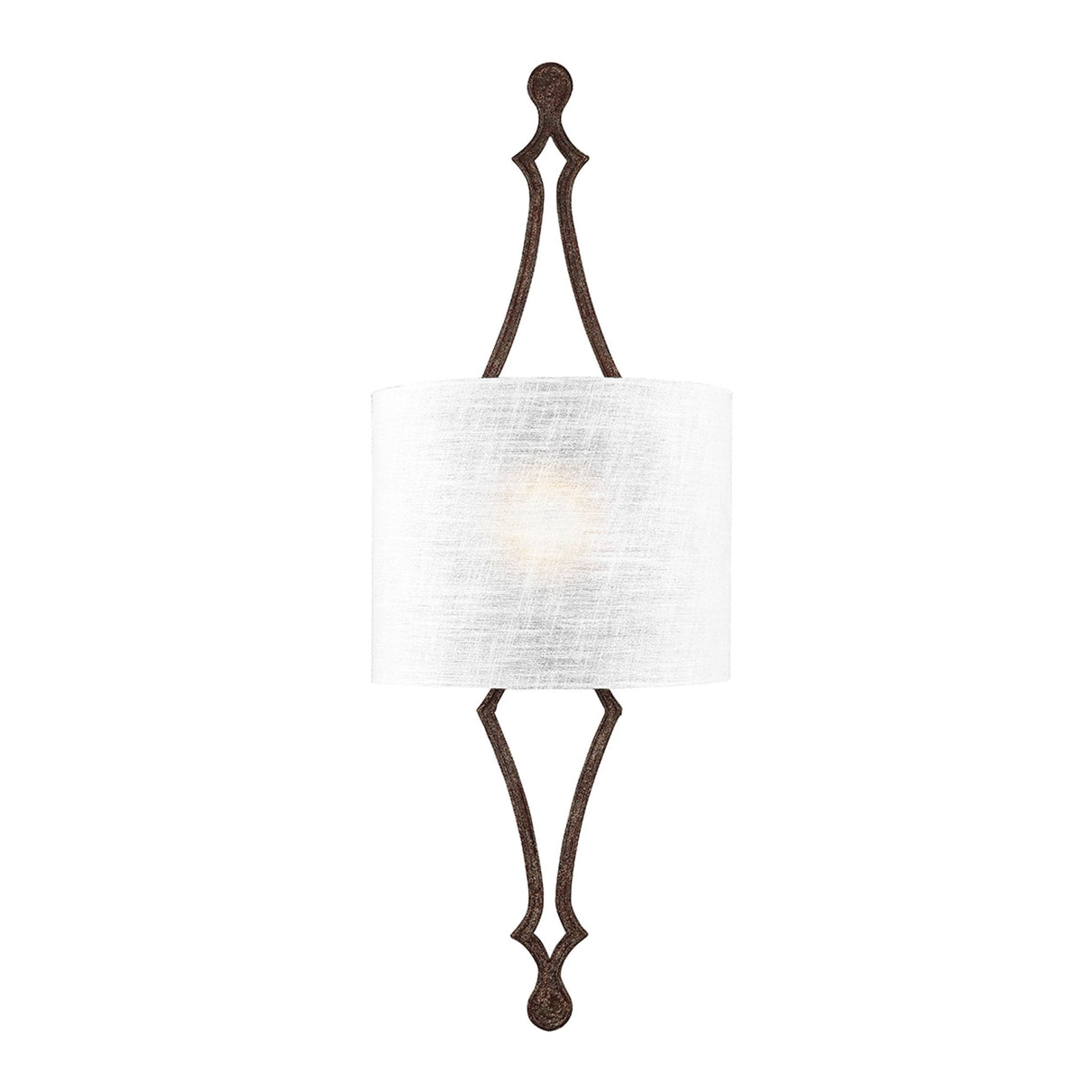 Tilling Single Light Wall Light in Weathered Iron