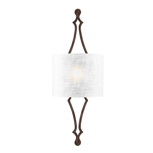 Tilling Single Light Wall Light in Weathered Iron