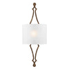 Tilling Single Light Wall Light in Distressed Gold Leaf