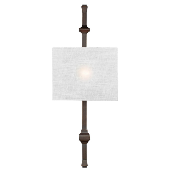 Teva Single Light Wall Light in Antique Bronze