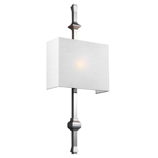 Teva Single Light Wall Light in Polished Nickel