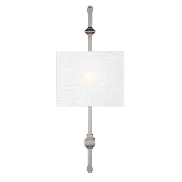 Teva Single Light Wall Light in Polished Nickel