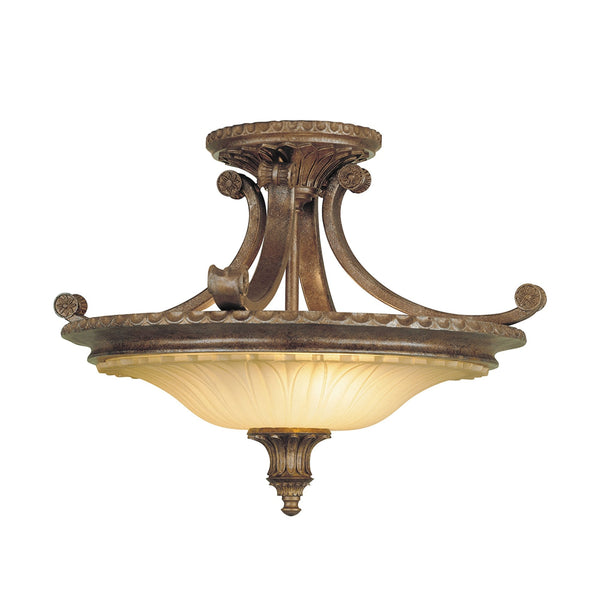 Stirling Castle Semi-Flush Light in British Bronze