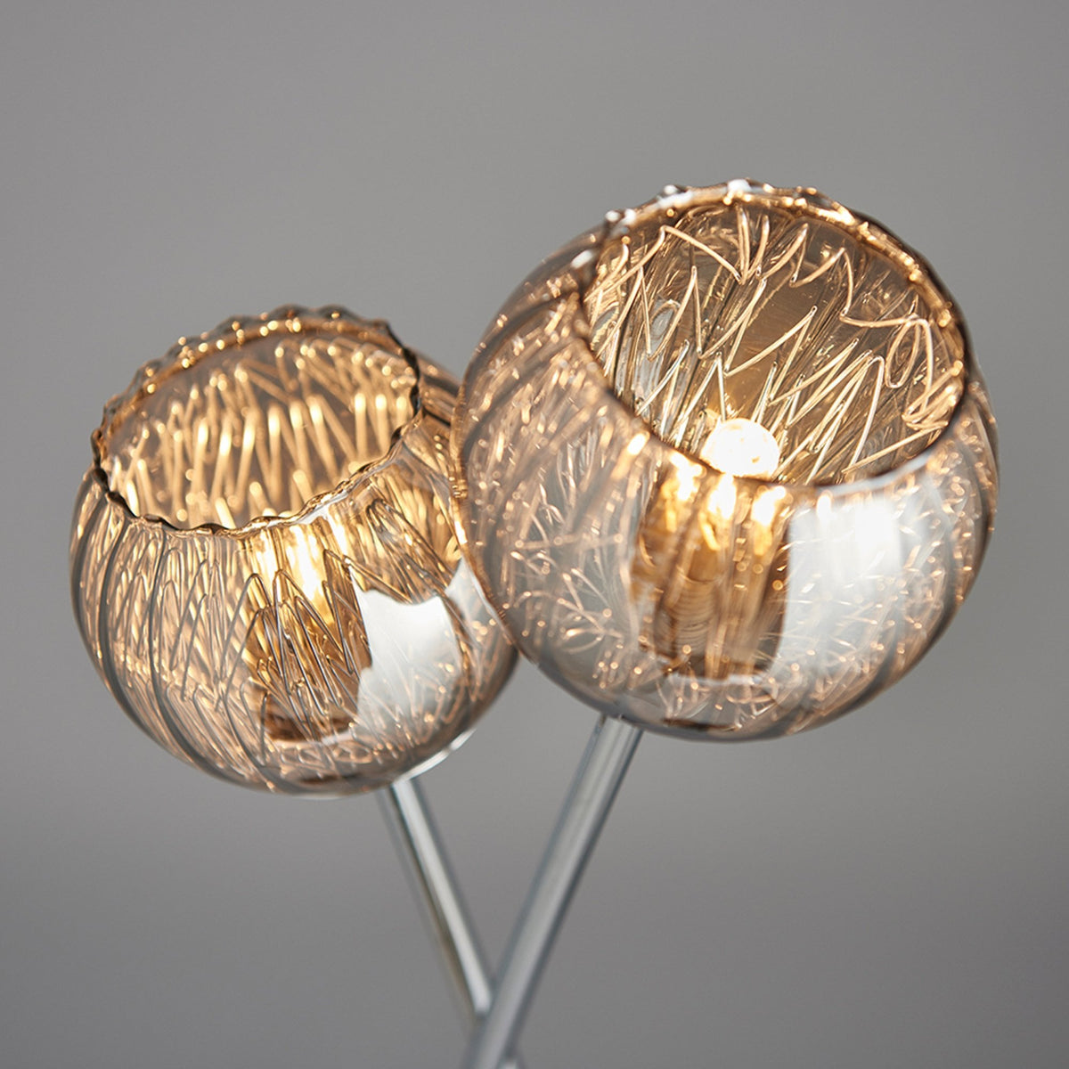 Aerith Twin Light Floor Lamp In Chrome