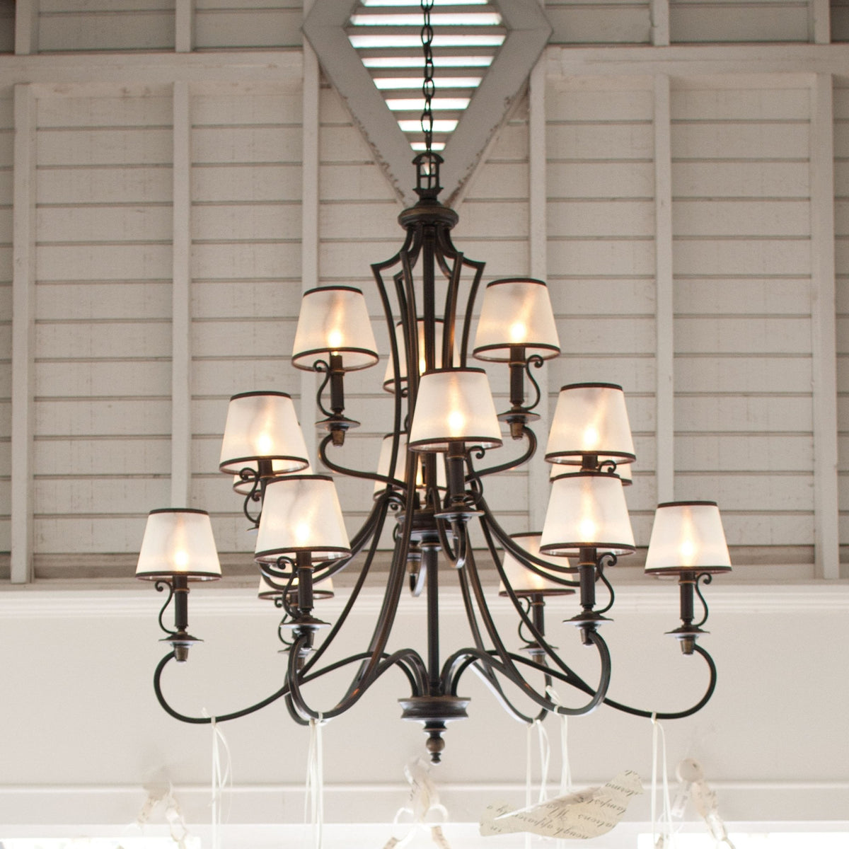 Plymouth Fifteen Light Chandelier in Old Bronze