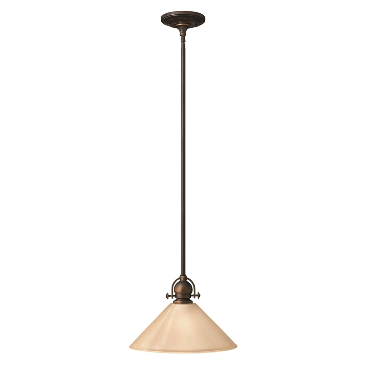 Mayflower Wide Mini Pendant in Olde Bronze
