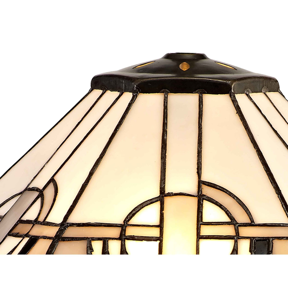 Jacobstowe Tiffany 400mm Shade Only in White Grey Black Clear Crystal