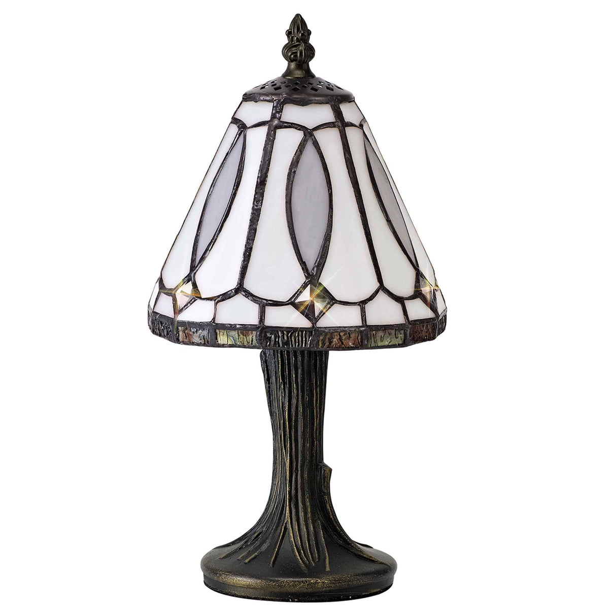 Uplyme Tiffany E14 Table Lamp with Tiffany Shade