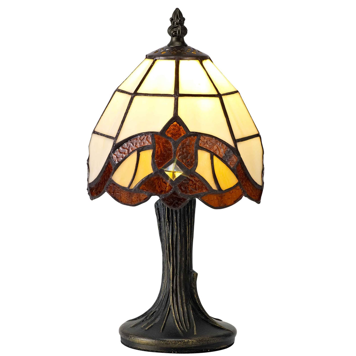 Yarcombe Tiffany E14 Table Lamp with Tiffany Shade