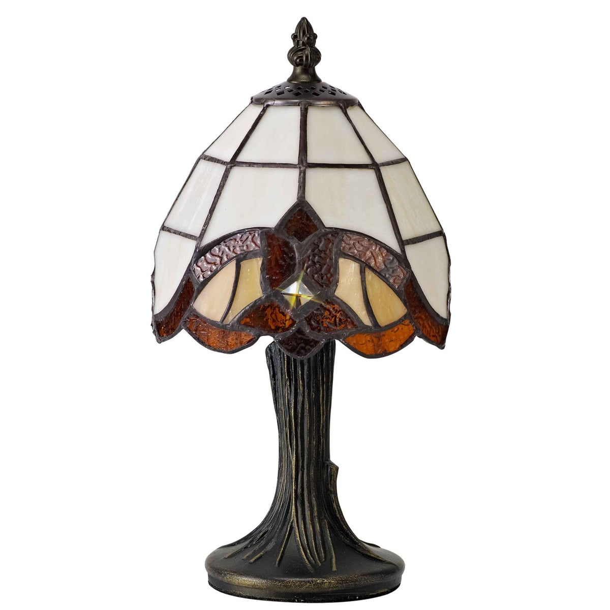 Yarcombe Tiffany E14 Table Lamp with Tiffany Shade