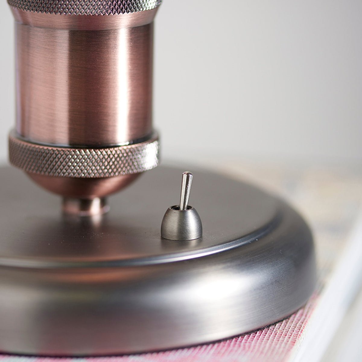 Hal Pewter and Copper Table Top Lamp