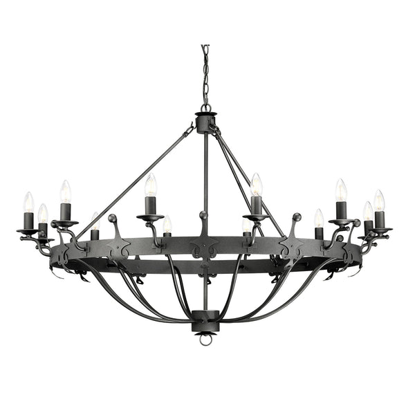 Windsor Twelve Light Chandelier in Graphite